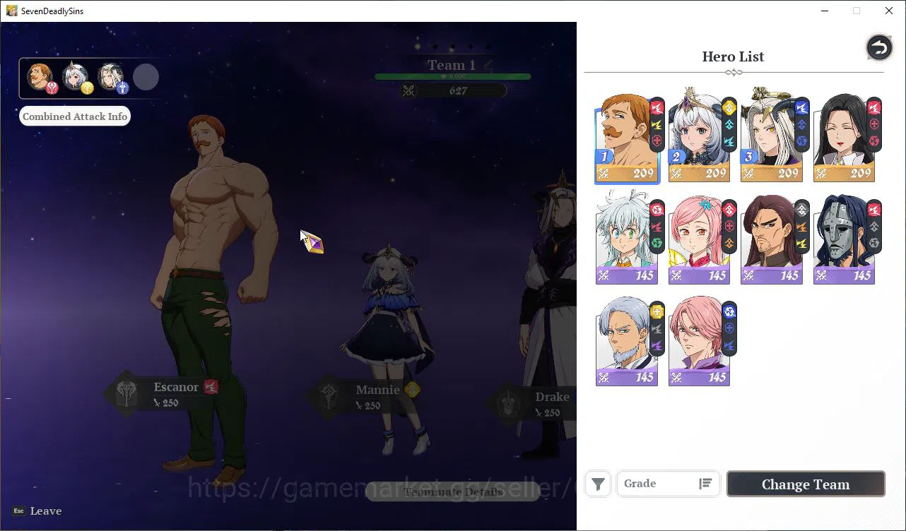 The Seven Deadly Sins: Origin Accounts EUROPE | Fresh Starter Lv 2 |4 SSR| Escanor, Manni image 5