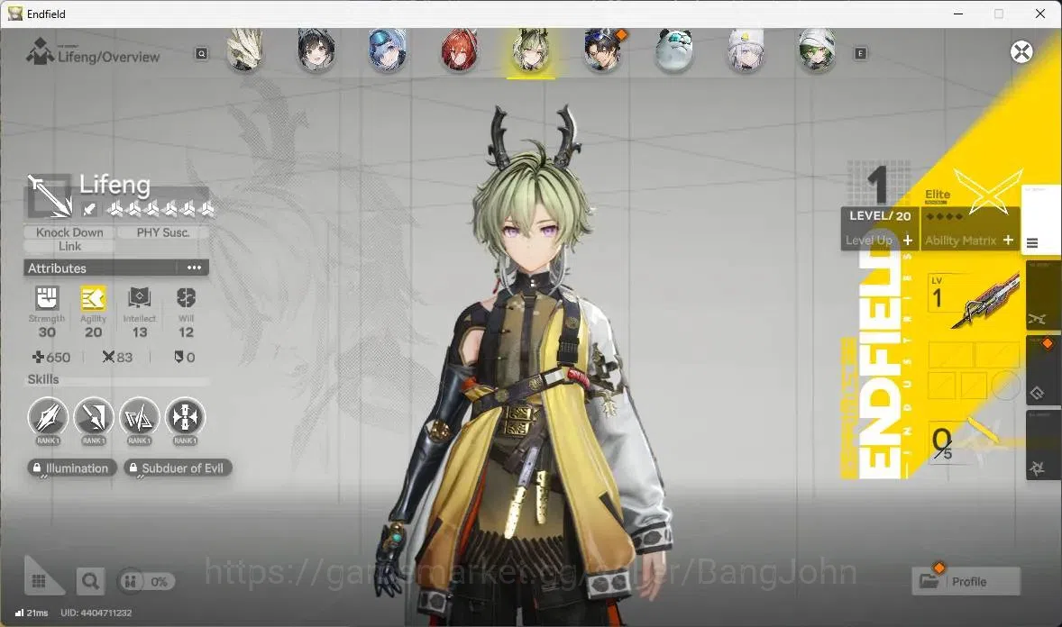 Arknights: Endfield Accounts Asia |Lv 60|5 Limit+3 Sign|Limit(Z.Fangyi Sign,Lae image 10