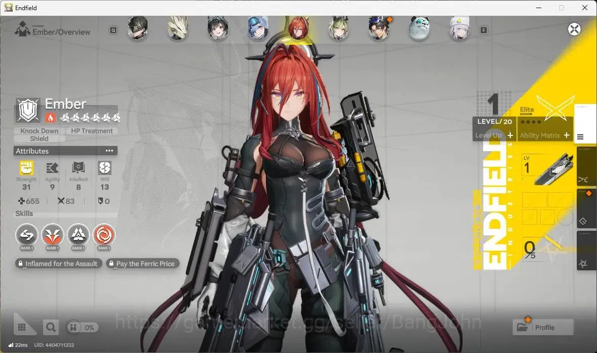 Arknights: Endfield Accounts Asia |Lv 60|5 Limit+3 Sign|Limit(Z.Fangyi Sign,Lae image 11