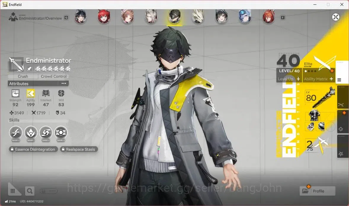 Arknights: Endfield Accounts Asia |Lv 60|5 Limit+3 Sign|Limit(Z.Fangyi Sign,Lae image 12