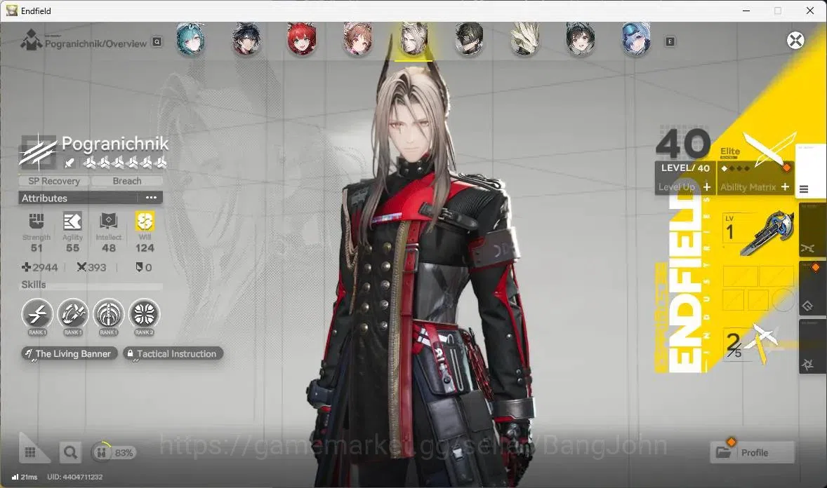 Arknights: Endfield Accounts Asia |Lv 60|5 Limit+3 Sign|Limit(Z.Fangyi Sign,Lae image 13
