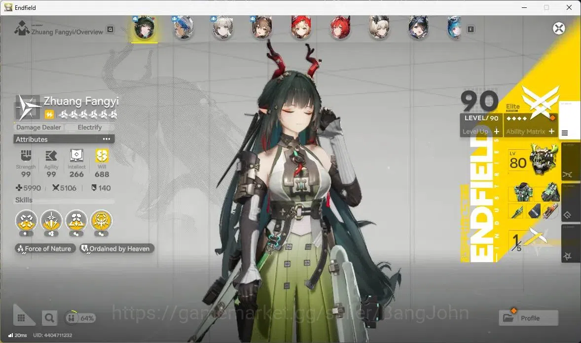 Arknights: Endfield Accounts Asia |Lv 60|5 Limit+3 Sign|Limit(Z.Fangyi Sign,Lae image 19