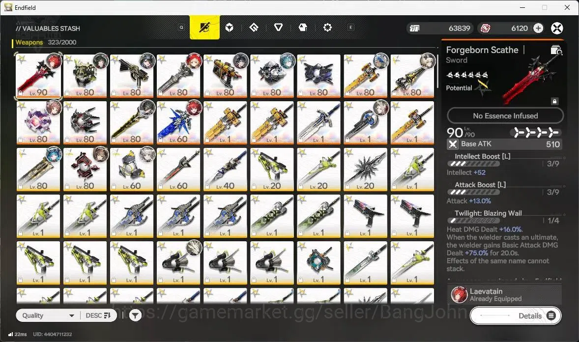 Arknights: Endfield Accounts Asia |Lv 60|5 Limit+3 Sign|Limit(Z.Fangyi Sign,Lae image 7
