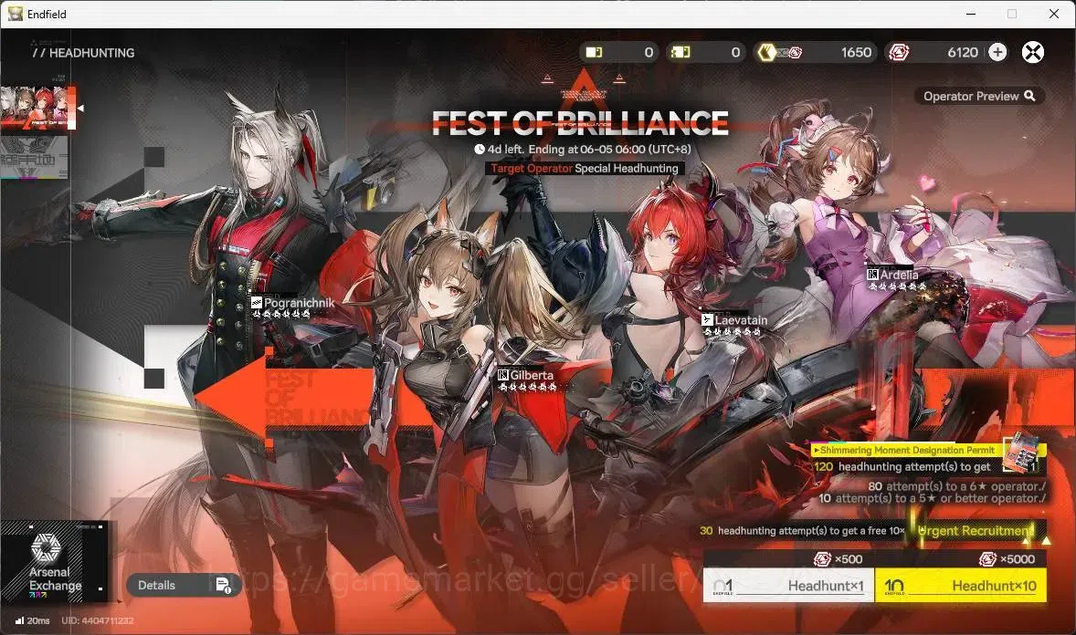 Arknights: Endfield Accounts Asia |Lv 60|5 Limit+3 Sign|Limit(Z.Fangyi Sign,Lae image 9