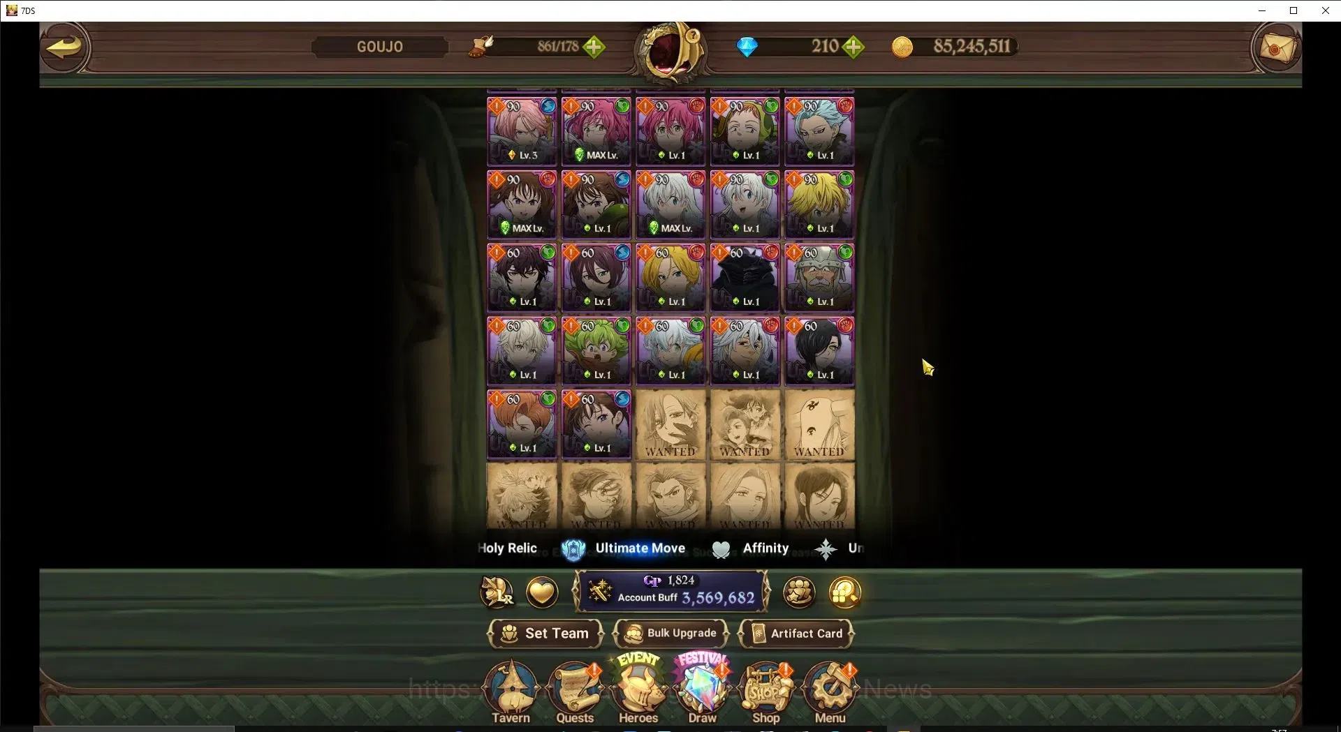 The Seven Deadly Sins: Grand Cross Accounts GLOBAL|3,5M CC|210 DM+40 LS|5 LR 9 UR|NMeli,Brunhi image 9
