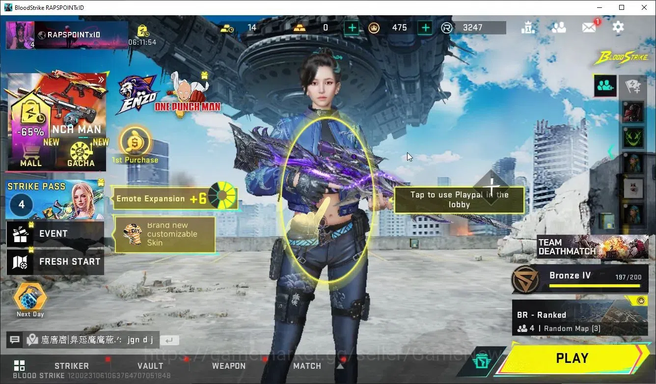Blood Strike Accounts ASIA|Eternal Kala-Whisper Lv2 + 2 legendary MP155, image 1