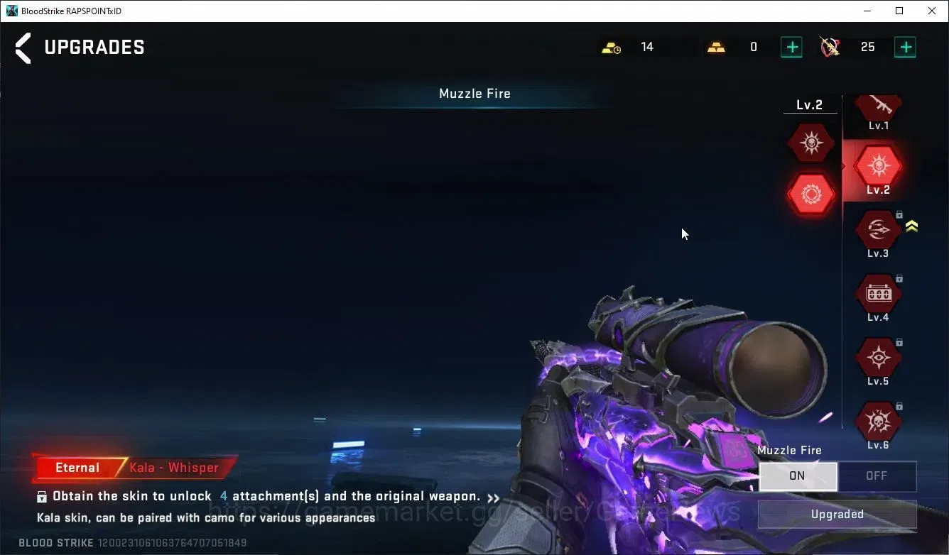 Blood Strike Accounts ASIA|Eternal Kala-Whisper Lv2 + 2 legendary MP155, image 5