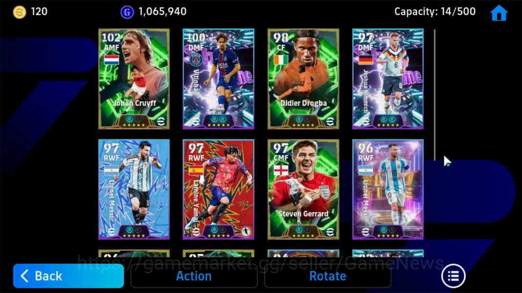 eFootball Accounts Android|Epic Johan Cruyff,Didier Drogba,Steven Ger image 8