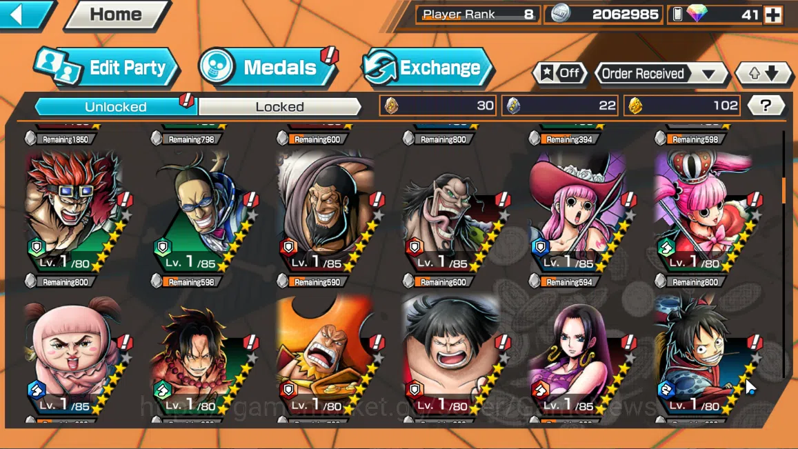 One Piece Bounty Rush Accounts Global|4EX|Winner Island Law,Flame Emperor Sabo,4  image 13