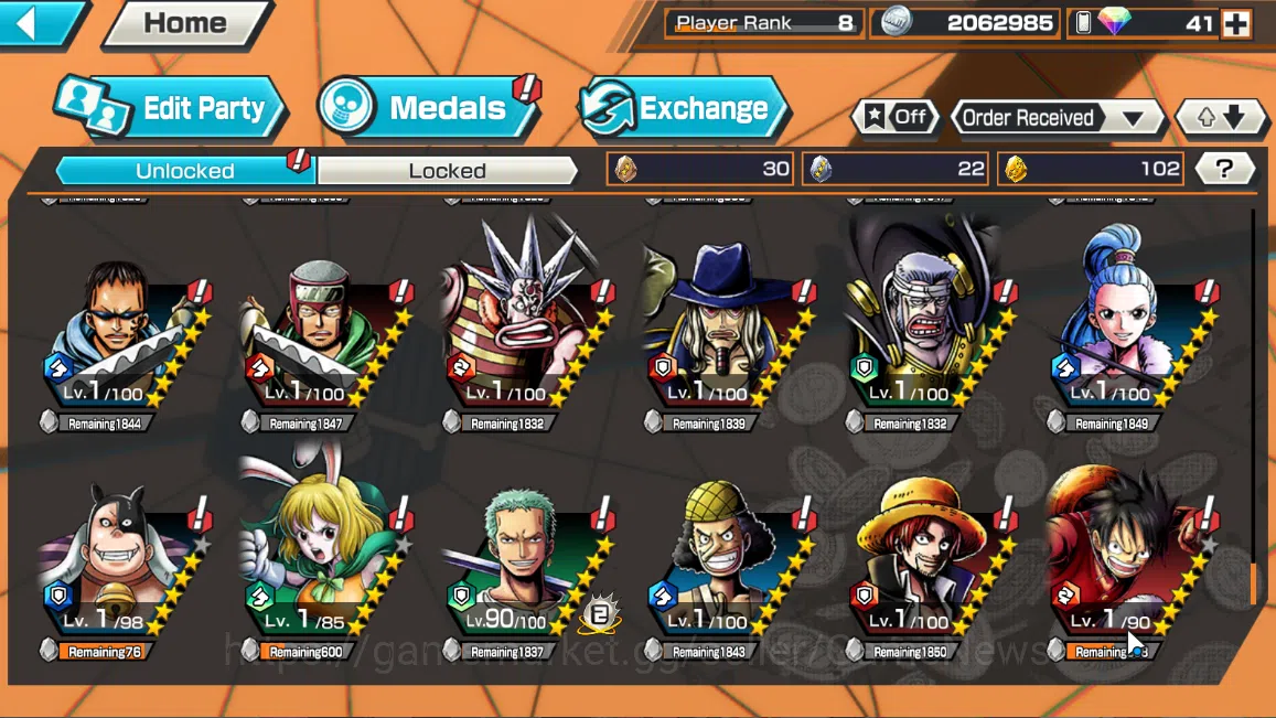 One Piece Bounty Rush Accounts Global|4EX|Winner Island Law,Flame Emperor Sabo,4  image 6