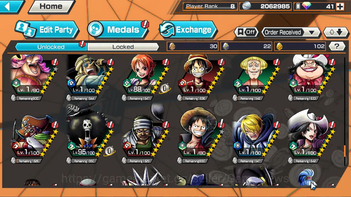 One Piece Bounty Rush Accounts Global|4EX|Winner Island Law,Flame Emperor Sabo,4  image 7