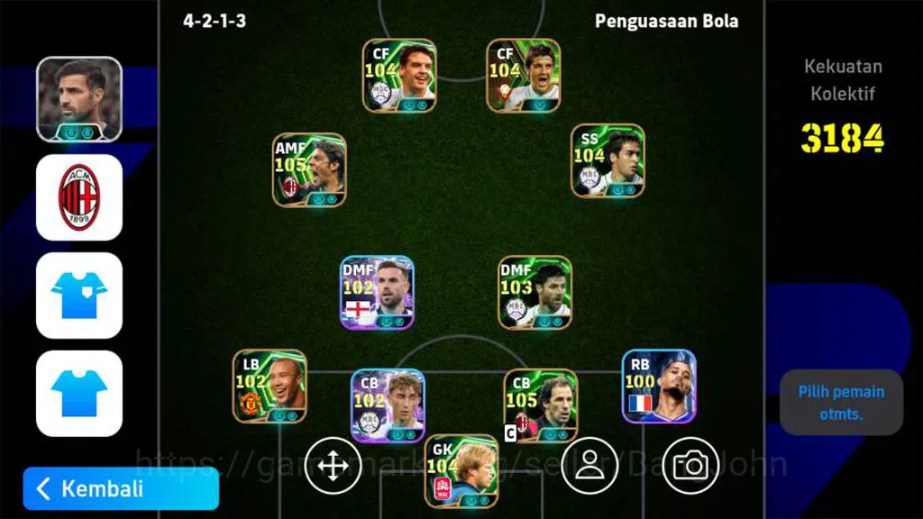 eFootball Accounts power 3184 | epic mathaus, rui costa epic, morient image 5