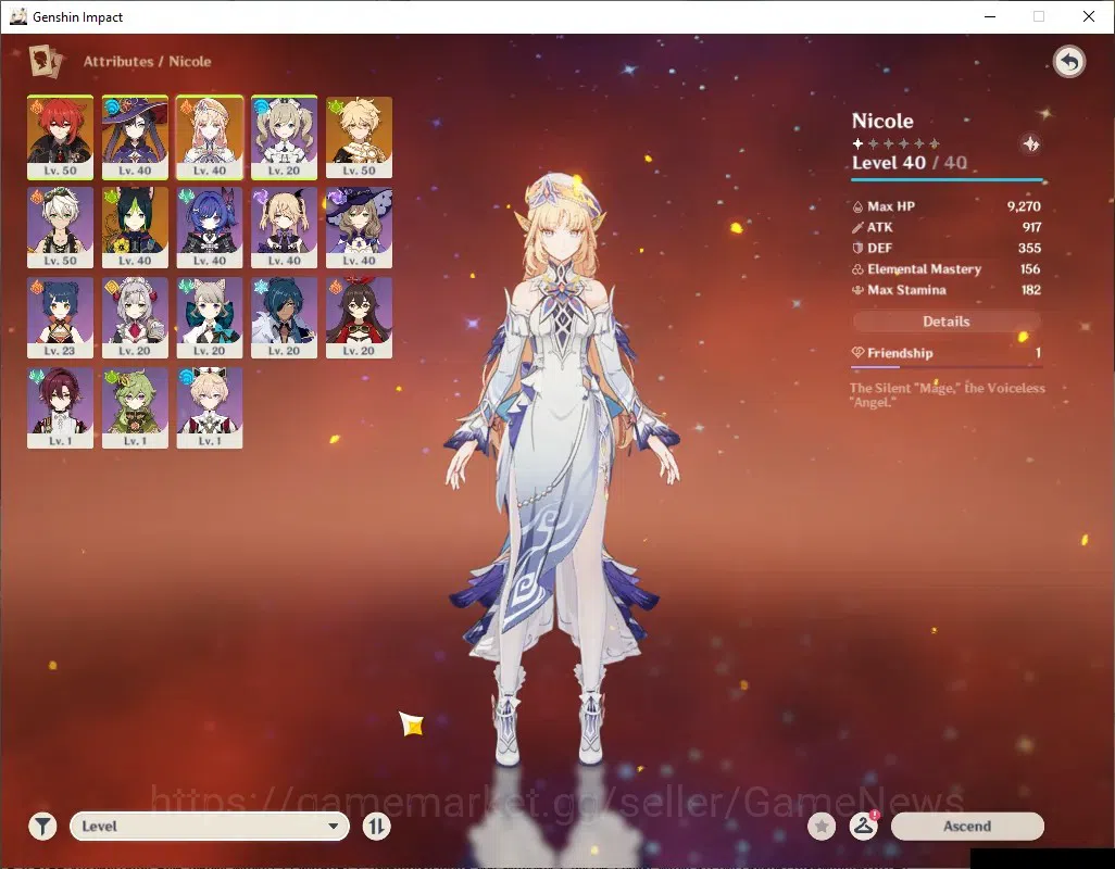 Genshin Impact Accounts ASIA|AR 25|1 Limited + 3 (*5Standard)|Nicole|Diluc image 3