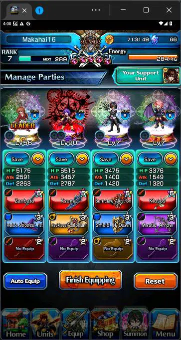 Grand Summoners Accounts GLOBAL|5 Ascend|Kenshin Himura,Arthur Pencilgon,Di image 4