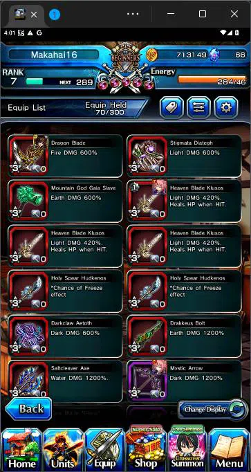 Grand Summoners Accounts GLOBAL|5 Ascend|Kenshin Himura,Arthur Pencilgon,Di image 8