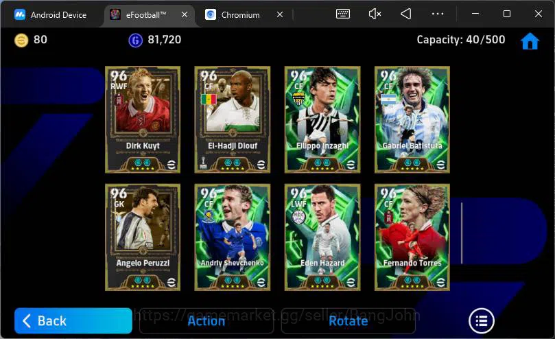eFootball Accounts Android|Pw 3224|Epic + showtime card|Kvaratskhelia image 3