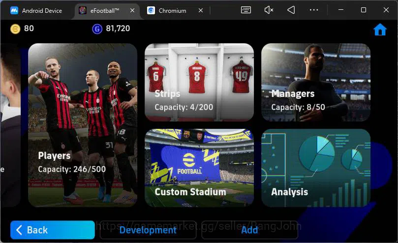 eFootball Accounts Android|Pw 3224|Epic + showtime card|Kvaratskhelia image 9