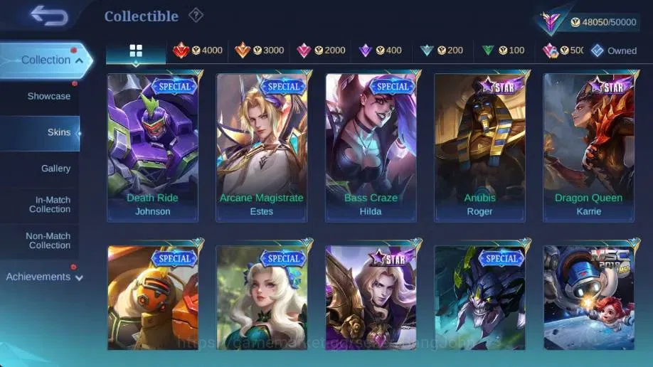 Mobile Legends: Bang Bang Accounts Global|Hero 132|Skin 215|Renowned|KOF Karina|CC Na image 16