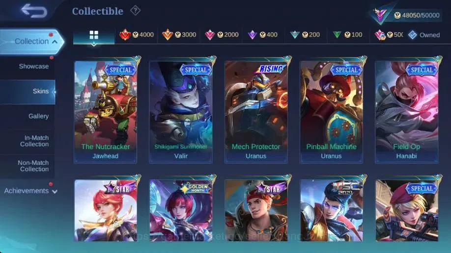 Mobile Legends: Bang Bang Accounts Global|Hero 132|Skin 215|Renowned|KOF Karina|CC Na image 17