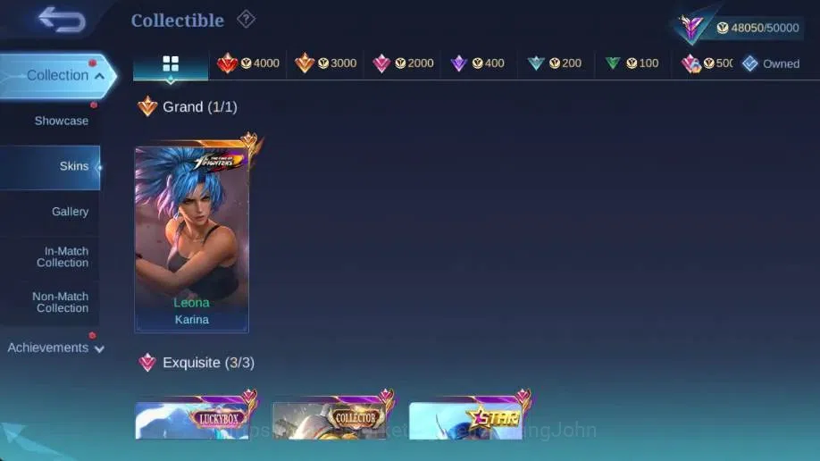 Mobile Legends: Bang Bang Accounts Global|Hero 132|Skin 215|Renowned|KOF Karina|CC Na image 8