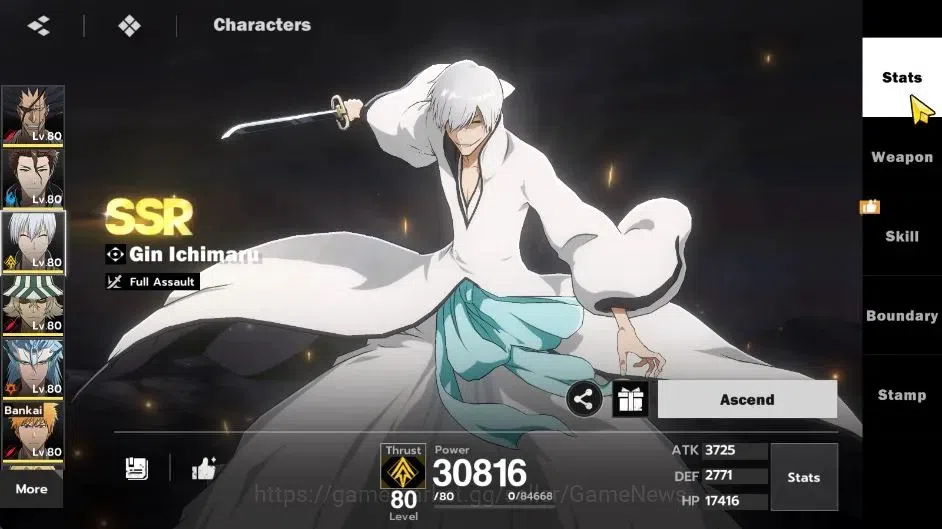BLEACH: Soul Resonance Accounts NuverseSEA|LV 64|10 SSR [Grimjow,Kenpachi,Aizen,Gi image 9