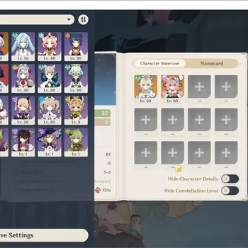 Genshin Impact Accounts Starter ASIA|Best Starter|AR 32|2 Limited (Vesna+Varesa)(1 *5 Wpn)|87 Achiev|MC