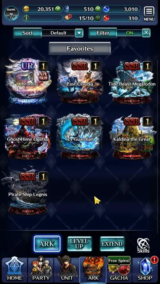 Last Cloudia Accounts Endgame GLOBAL | Rank 7 | Top Tier Unit [AoG Yuda, GH Adel] | 1 UR + 6 SSR Ark | Code Only (LC1222) 3