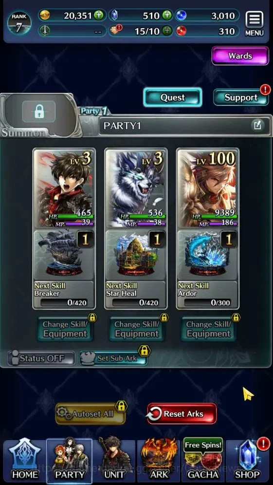 Last Cloudia Accounts Endgame GLOBAL | Rank 7 | Top Tier Unit [AoG Yuda, GH Adel] | 1 UR + 6 SSR Ark | Code Only (LC1222) 4