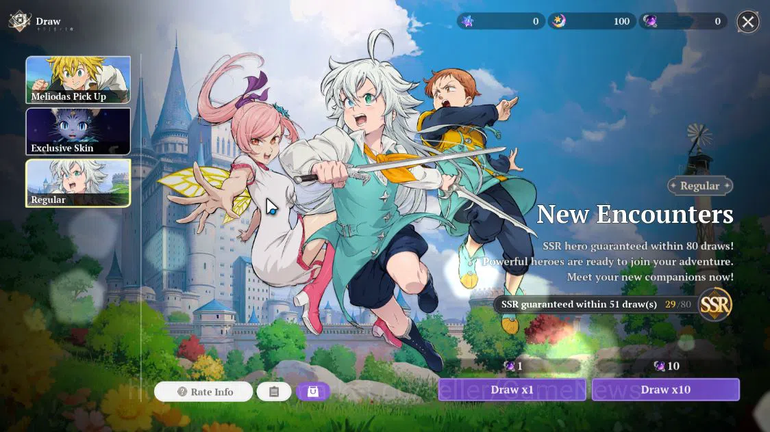 The Seven Deadly Sins: Origin Accounts [EU] Lv 2 Fresh Starter|3 SSR| Drake, Guila, Diane image 5