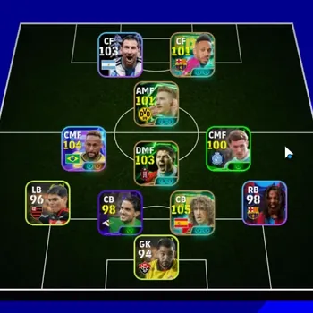eFootball Accounts Legends & Iconic Players Android|Power 3103|Epic Carles Puyol,Steven Gerrard,Marco Reus,Aubameyang|Show