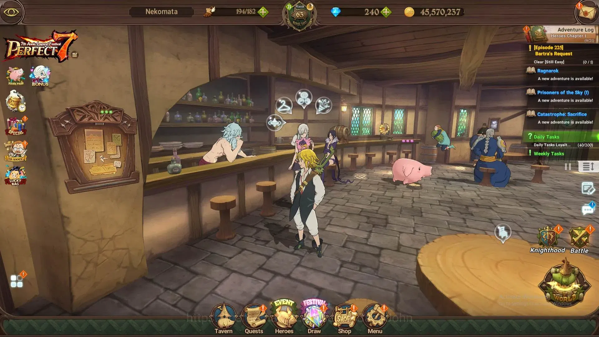 The Seven Deadly Sins: Grand Cross Accounts ASIA |4.68M CC|DM 240|9 LR+10 UR+RE:ZERO|LR Nemesi image 15