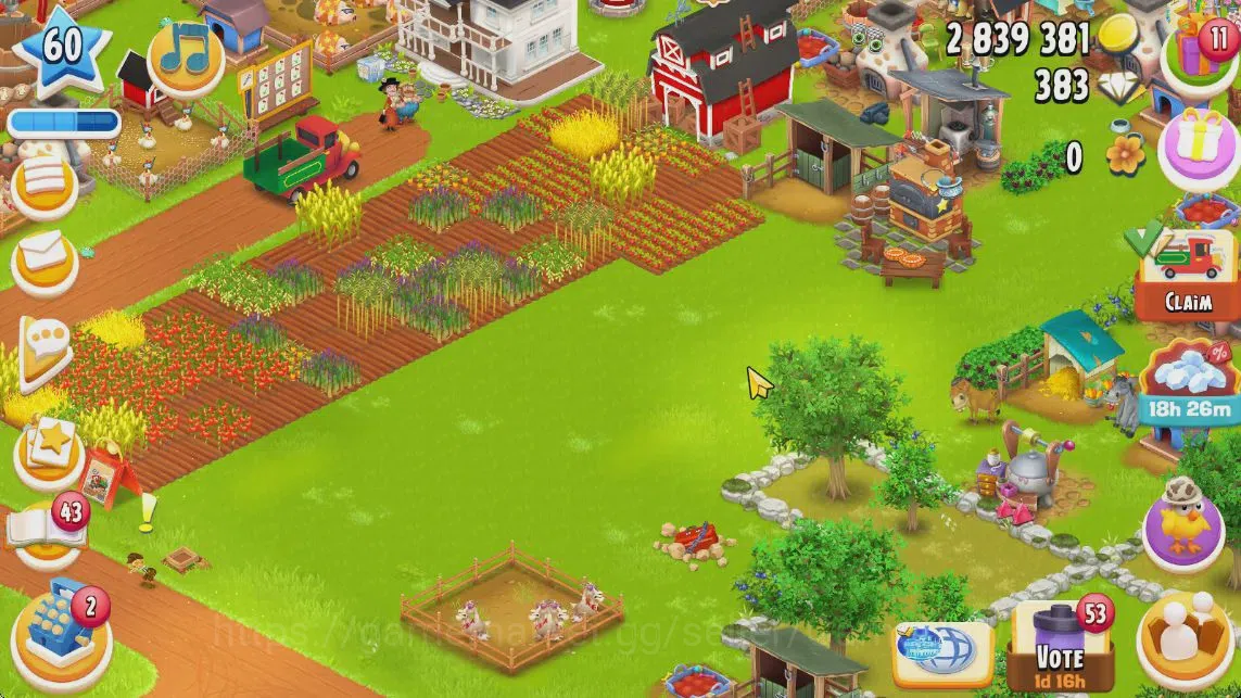 Hay Day Accounts Level 60 | Barn Storage 4000 + Silo Storage 1000 | image 4