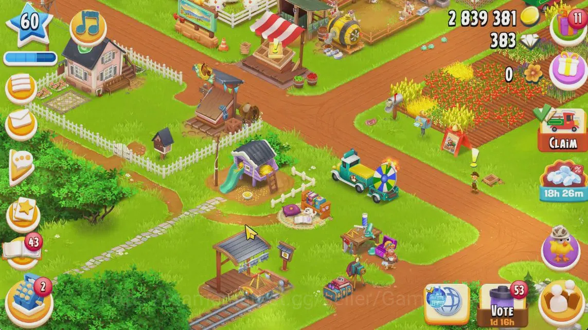 Hay Day Accounts Level 60 | Barn Storage 4000 + Silo Storage 1000 | image 5