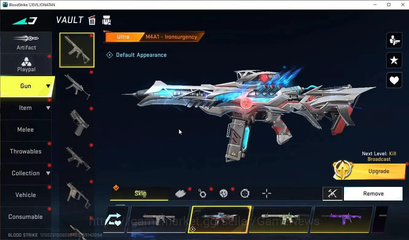 Blood Strike Accounts ASIA|Collab 7DS(AK47,M700,Kar98,QBZ95)+7 ULTRA(VAL image 10