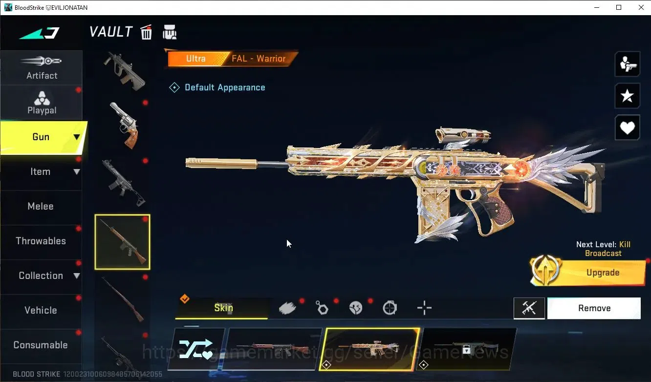 Blood Strike Accounts ASIA|Collab 7DS(AK47,M700,Kar98,QBZ95)+7 ULTRA(VAL image 15
