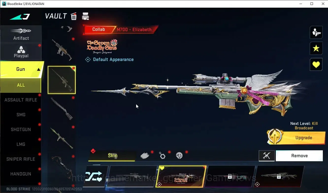 Blood Strike Accounts ASIA|Collab 7DS(AK47,M700,Kar98,QBZ95)+7 ULTRA(VAL image 6
