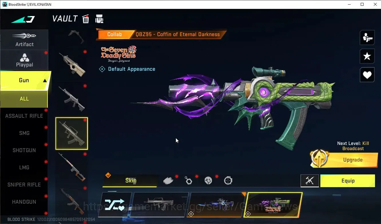 Blood Strike Accounts ASIA|Collab 7DS(AK47,M700,Kar98,QBZ95)+7 ULTRA(VAL image 8