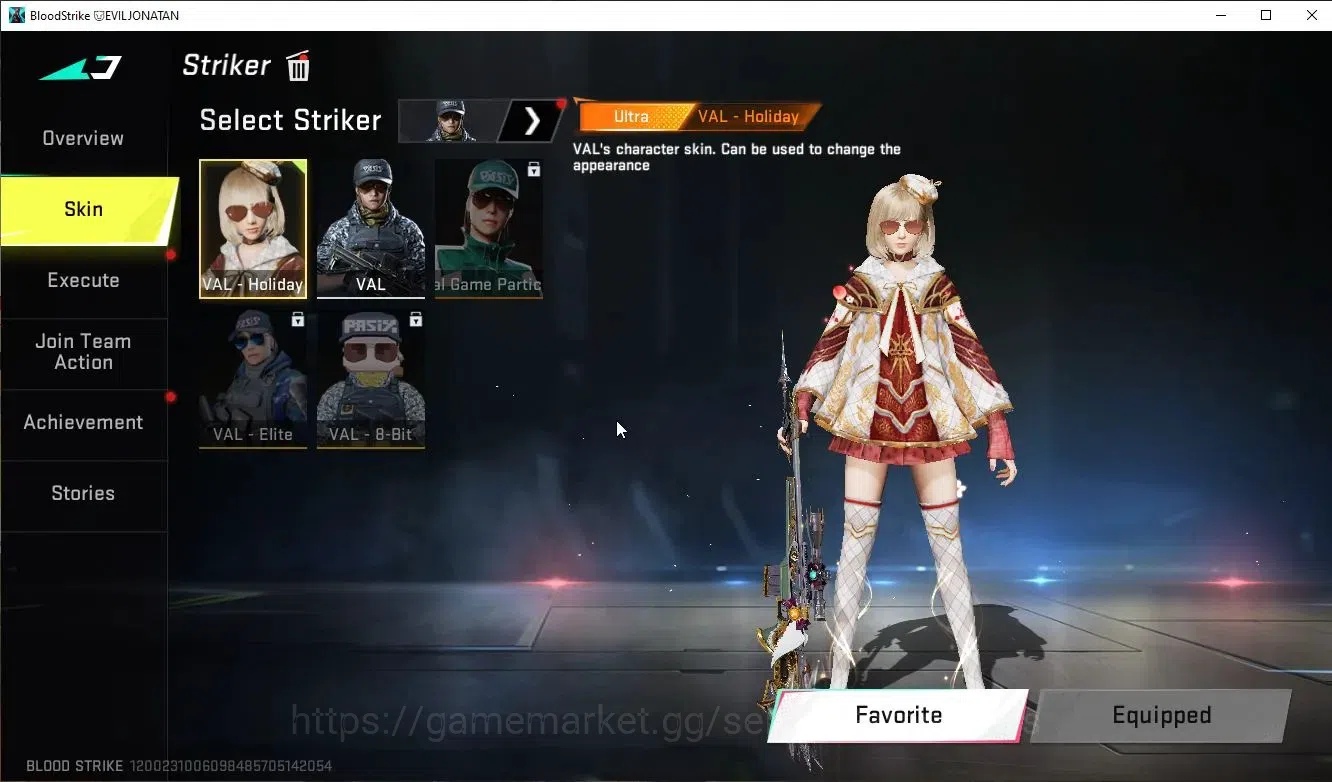 Blood Strike Accounts ASIA|Collab 7DS(AK47,M700,Kar98,QBZ95)+7 ULTRA(VAL image 9
