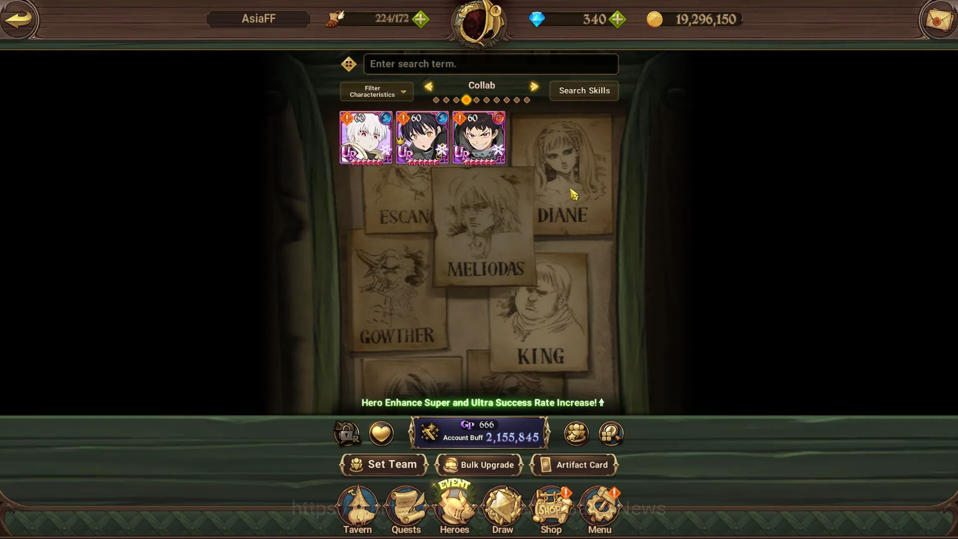 The Seven Deadly Sins: Grand Cross Accounts Asia|2,1 M CC|340 DM|1 LR+4 UR+Full Collab FF|Roxy image 15