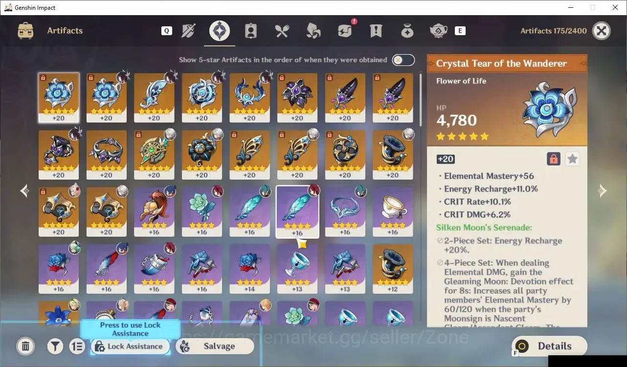 Genshin Impact Accounts Others ASIA|AR 50|3 LIMITED CHAR +4 5*Wpn|Arlecchino+Sign,Columbina,Lohen|Low Explore|Check 6