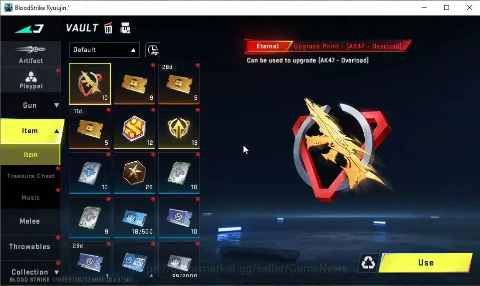 Blood Strike Accounts ASIA|ETERNAL AK47-Overload Lv3|8 ULTRA[ZERO,BLAST, image 14