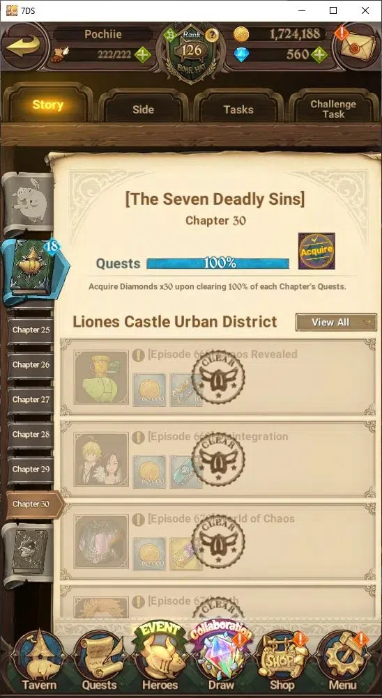 The Seven Deadly Sins: Grand Cross Accounts Others Global|5,7M CC | 560 Diamonds | LR: | UR: Mael, Elizabeth, Roxy | Collab 20