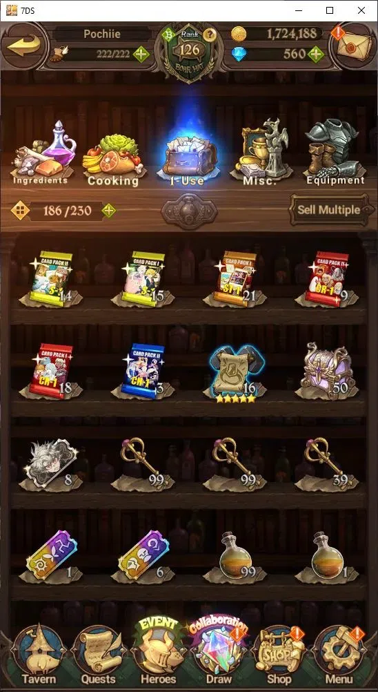 The Seven Deadly Sins: Grand Cross Accounts Others Global|5,7M CC | 560 Diamonds | LR: | UR: Mael, Elizabeth, Roxy | Collab 4