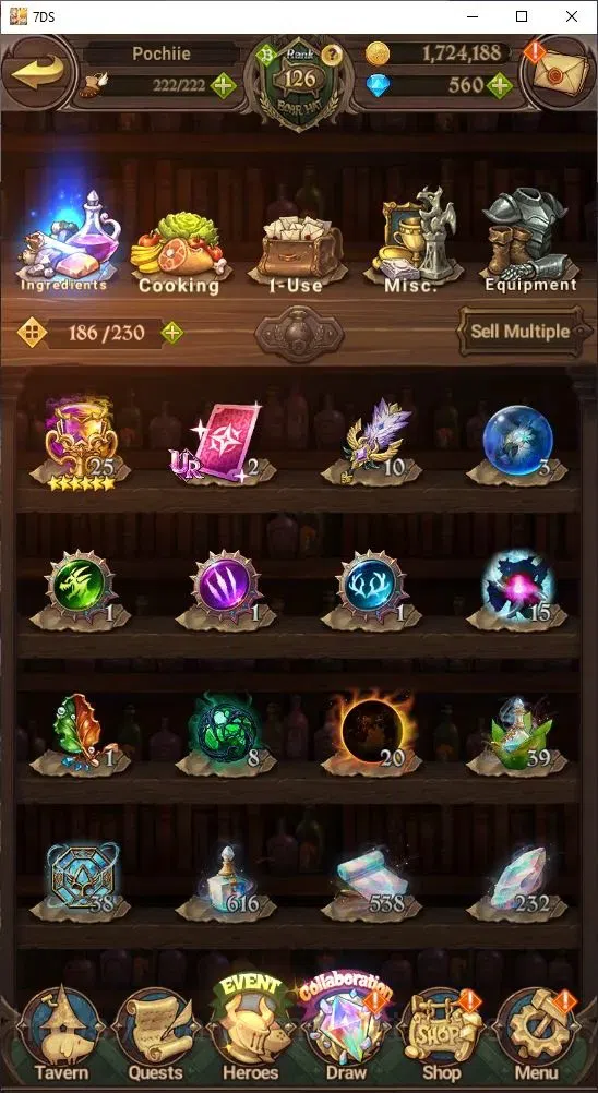 The Seven Deadly Sins: Grand Cross Accounts Others Global|5,7M CC | 560 Diamonds | LR: | UR: Mael, Elizabeth, Roxy | Collab 6
