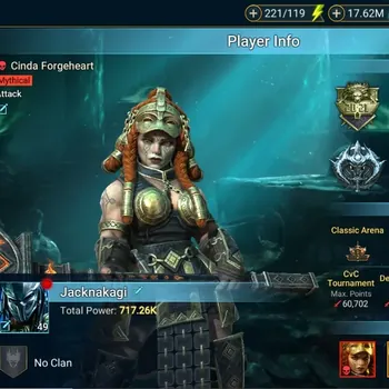 Raid: Shadow Legends Accounts Mid-Game Lv49 Power 717k|1 Mythic: Cinda Forgeheart|17 Legend: Gurda Bogbrew,Sigmund the