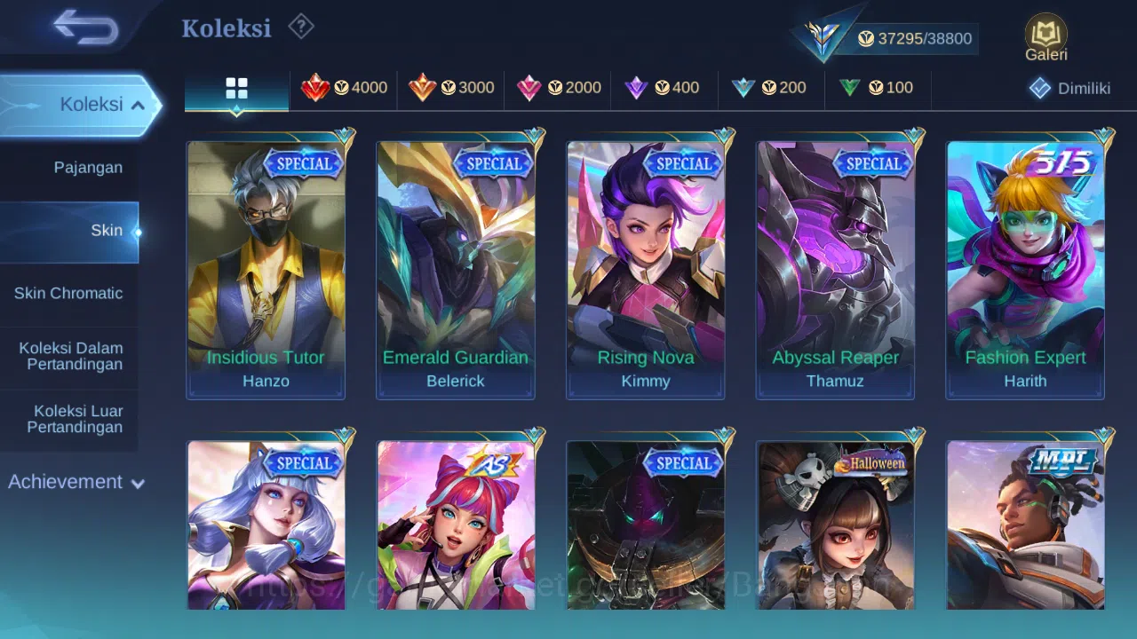 Mobile Legends: Bang Bang Accounts Others Hero 132 Skin 213 | KOF Karina | Epic Gusion, Khufra | Meow Julian | 515 Zilong 10