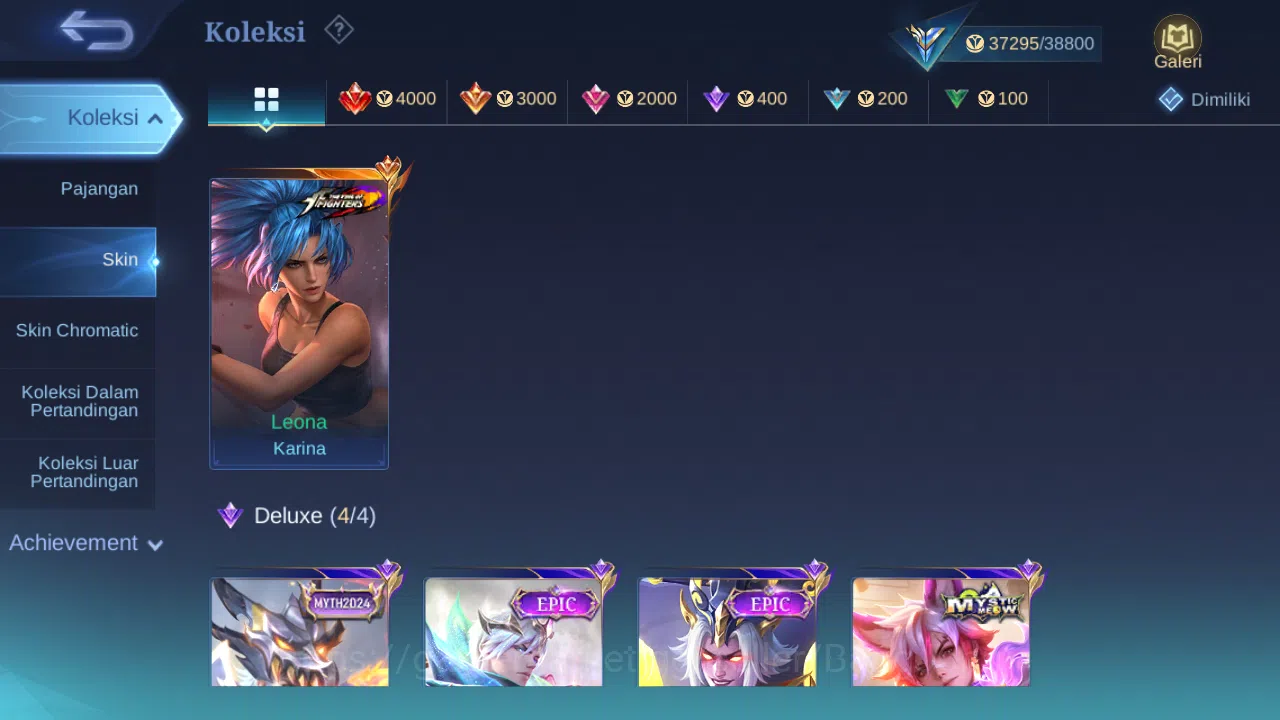 Mobile Legends: Bang Bang Accounts Others Hero 132 Skin 213 | KOF Karina | Epic Gusion, Khufra | Meow Julian | 515 Zilong 2