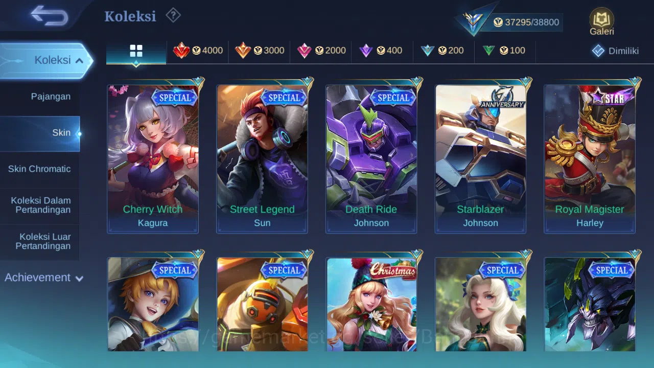 Mobile Legends: Bang Bang Accounts Others Hero 132 Skin 213 | KOF Karina | Epic Gusion, Khufra | Meow Julian | 515 Zilong 6