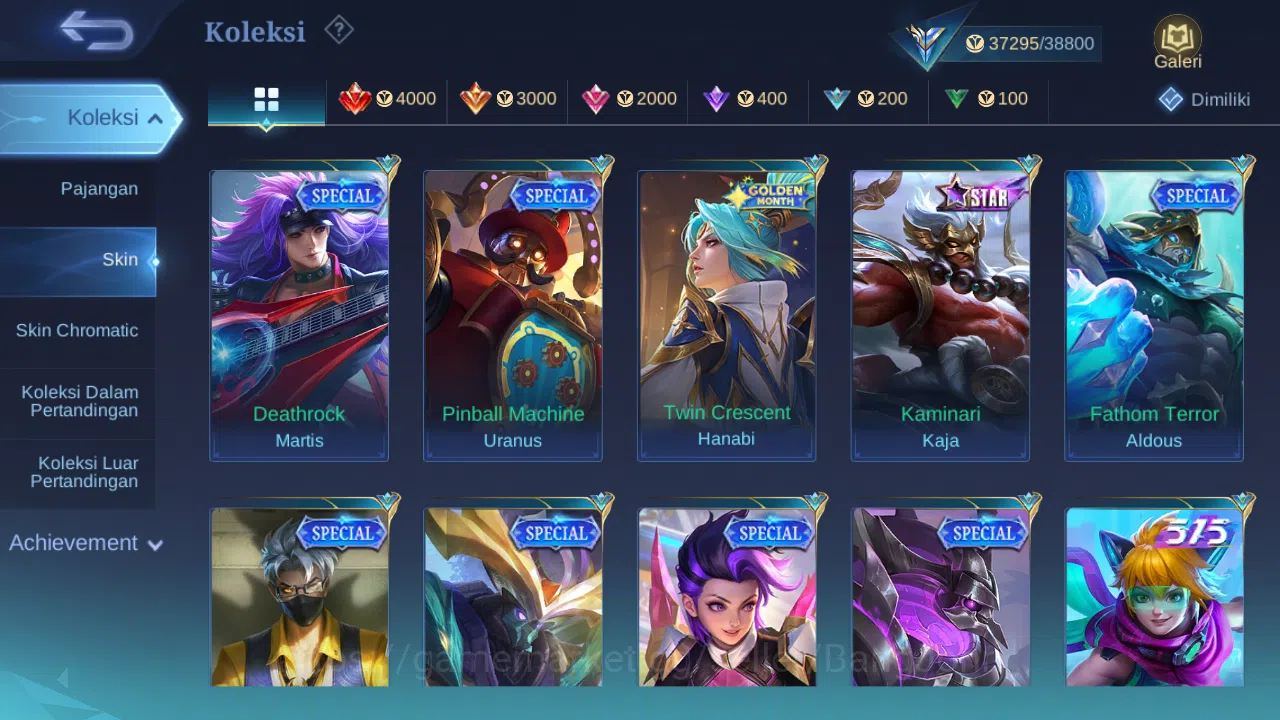 Mobile Legends: Bang Bang Accounts Others Hero 132 Skin 213 | KOF Karina | Epic Gusion, Khufra | Meow Julian | 515 Zilong 9