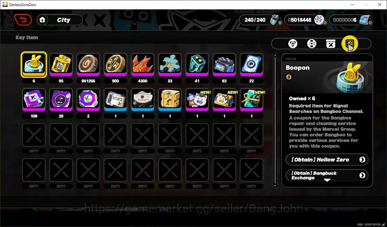 Zenless Zone Zero Accounts Starter ASIA | IK 45| 4 Limit[Velina,Sunna,(Pyoris C2,Ye Shunguang)+sign],5 A-Class Lv.20|2 17